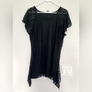 4/$25 Black Textured Flowy Blouse Women’s Large